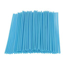 72 Pieces Universal Motocross Wheel Rim Spoke Wraps Skins Cover Sky Blue