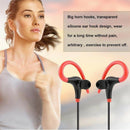 BT4.1 Earphones Sports Running Headset Stereo Headphone Earplug Red