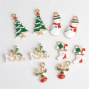 Christmas Wholesale 20Pcs Mix Unique Enamel Christmas Charms Pendants Crafts