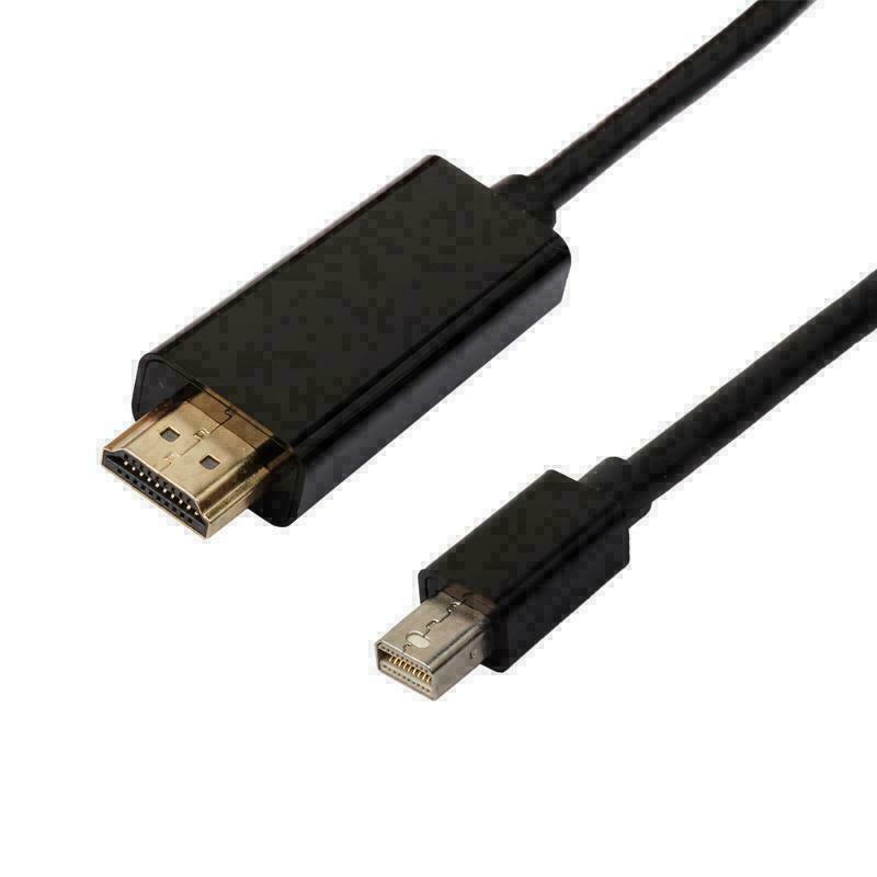 1.8M Mini DP Display Port Thunderbolt 2 to HDMI Cable Adapter For MacBook Pro bs