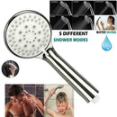 Shower Head 5 Mode Anti-limescale Handset / Hose Pipe High Pressure Headset Y4B4