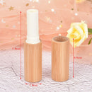 1pc Bamboo Empty Lip Gross Container Lipstick Tube DIY Container Lip Balm Tub lj