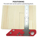 26cm Scribe Tool Home Center Line Round Heart Woodworking Ruler 45 Degree Angle