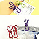 50pcs Steel Wire Clip,Colorful Windproof Clothespin Random Color Y2B8