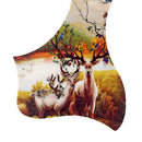 Acoustic Guitar Pickguard Elk Pattern Acoustic Guitar Pickguard Self-Adhesive