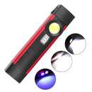 XPE+COB+395 UV LED Flashlight 4 Modes USB Rechargeable Torch Glare Lamp