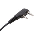 LED PTT Handsfree Headset Earphone With Mic For 2-Pin Radio Walkie Talkie