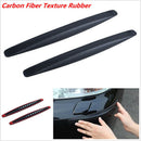 2 Black Carbon Fiber Texture Anti-rub Protecto Car SUV Bumper Edge Guard StriJ&k