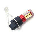 1 pair H3 4041 SMD 57 LED Bulbs XENON White 6000K Car Fog Light Lamp 12V-24