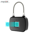 Anytek Smart Fingerprint Lock Anti Theft Safety Padlock Door Luggage Case Lock