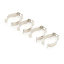 4Pcs Holder T8 Fluorescent Tube Lamp Bracket Clips Socket Lampholder Silver3CK