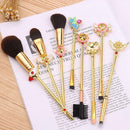8pcs Cartoon Makeup Brushes Kit Blush Eyeshadow Face Cosmetic Pens (2) A