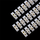 3 Pieces 10Amp 12 Way Barrier Screw Terminal Block Wire Connector Strip 3C