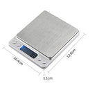 Mini 0.1g 2000g Electronic Digital Scale Jewellery Baking Kitchen Weighing Scale