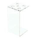 5 Holes Acrylic Salon Storage Rack Tweezer Hair Scissors Holder Organizer