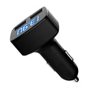 3in1 LED Car Voltmeter 5V Dual USB Car Charger Current Tester Cigarette Socket