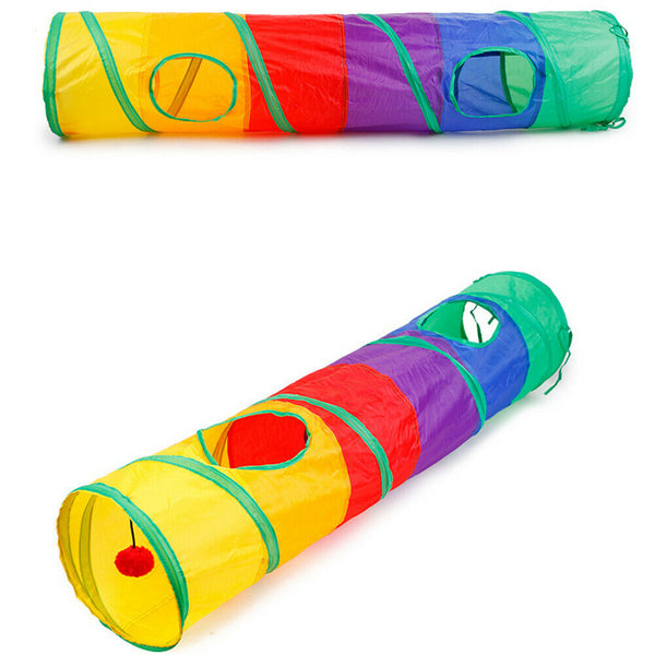 14pcs Cat Tunnel Toys Set Funny Pet Puzzle Collapsible Channel Playing Tube A#S