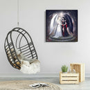 5D DIY Full Drill Diamond Painting Black and White Angel Cross Stitch Kit