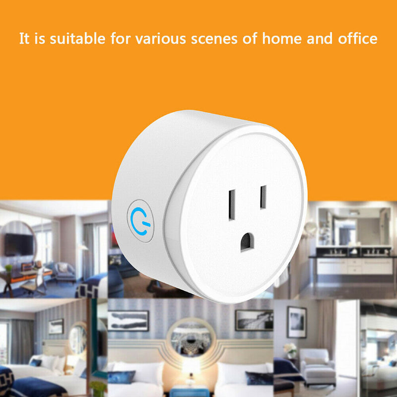 Voice Control Mini US Wifi Plug Wireless Remote Smart Home Socket Switch A