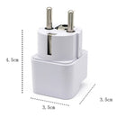 2PCS Universal US AU UK to EU Euro Europe Plug Travel Adapter Socket C TRJ