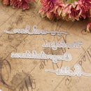 Greeting Words Cutting Die Metal Scrapbooking Dies Craft Dies Greeting Card  Z