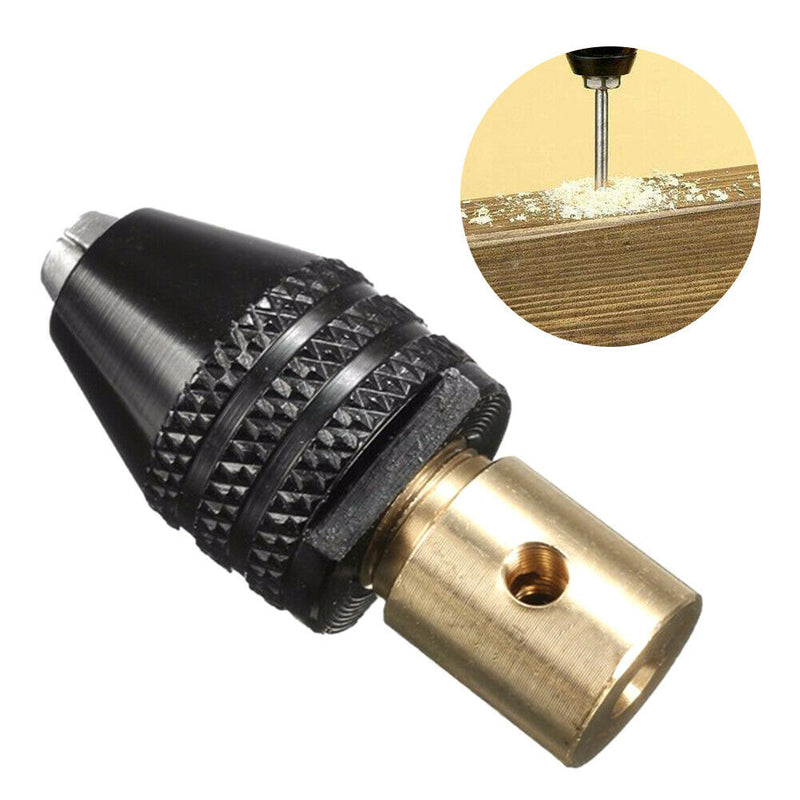 Three-jaw Head Brass Center Shaft Mini Drill Chuck Durable Clamp 0.3-3.5mm