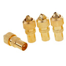 10pcs TV Aerial Male Connectors Coaxial RF Cable