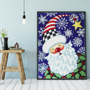 Partial Speical Shape Diamond Painting Snowflake Santa Wall Picture 30x40cm