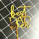 Acrylic Cake Topper Father's Day Party Cake Decorations Supplies Cuxake TopperJR