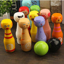 Kids Wooden Toys Indoor Kids Bowling Learn Count By Counting Bowling Pins