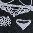 3pcs DIY Sandglass Metal Cutting Dies Stencil Scrapbooking Embossing Craft