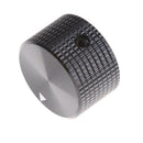 Black Aluminum Rotary Control Potentiometer Knob 25mm x 15mm 3C
