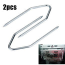 2X Auto Car Interior Radio Stereo Release Removal Pull Tool Key Fit For Peug FT