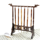 1pc Wooden Chinese Calligraphy Brush Pen Holders Hanger Rack 12pins