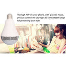 Wireless 3W Power LED Bluetooth Speaker Bulb Light Lamp Music Player White