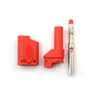 1 Pair Fully Insulated Solder Type 4mm Male Stackable Banana Plug Connector qiES