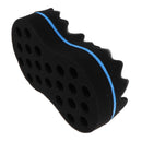 Double Sided Big Holes Barber Hair Brush Sponge Dreads Locking Twist Curl Coil