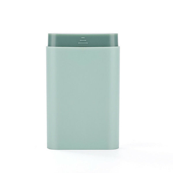 Travel Tablet Medicine Box Pull-Type 6 Grid Pills Storage Case (Green)