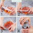 12 pcs Silicone Lid Stretch Reusable Lids Expandable Silicone Lid Universal