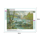 5D DIY Full Drill Diamond Painting Spring Fishing Cross Stitch Embroidery