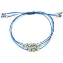 Bohemian Style Simple Rope Woven Beaded Blue Metal Ball Shell Pineapple Bra