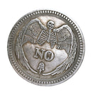 2Pack Plated YES NO Decision Maker Commemorative Lucky Coins Souvenir Holiday