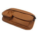 Brown Motorbike Motorcycle Electric Scooter PU Leather Saddle Bag Tool Bags