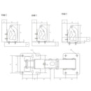 170 Degree Hinge for Corner Cabinet Door Kitchen Thick Door Panels Hinges K1B