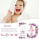 Newborn Baby Blanket Photos Background Photography Monthly Growth Milestone Prop