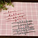 Love Thank Missing You Frame Metal Cutting Dies Scrapbooking Paper Cards Crafts!