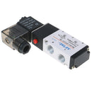 1Pc New 5 Way 2 Position 1/4'' Airtac Solenoid Valve 4V210-08 DC 3C