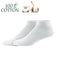 6 Pairs Solid Casual Cotton Breathable Invisible Crew Socks (3-color Mixed) A