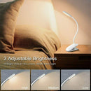 Ultra-Bright Warm Led Book Light 3 Brightness Eye Care, Usb Rechargeable He Y1R2