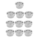 10x Hollow Design Floor Drain Stainless Steel Bathroom Kitchen Round Floor Drain